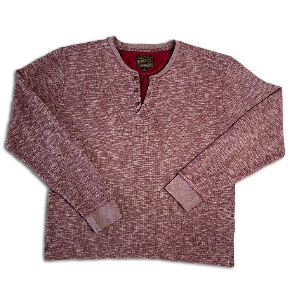 Lucky Brand Men’s Brick Red Henley